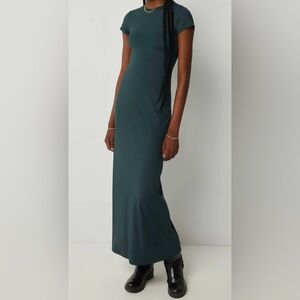 Short Sleeve Contour Maxi Dress